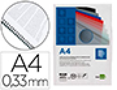 Capa de encadernacao liderpapel polipropileno din a4 0.33 mm transparente pack de 150 unidades , Liderpapel , 64043 , 8423473225398